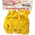 Воздушные шары 100 шт, 10»/25см Восход солнца (желтый)
