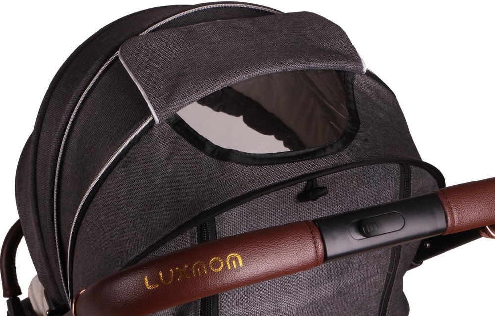 Прогулочная коляска luxmom 609 Чёрный текстиль