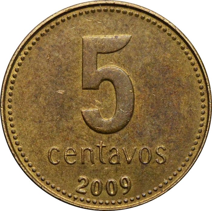 5 сентаво 2009 Аргентина