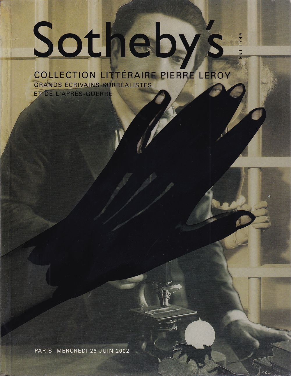 Каталог аукциона Sotheby's, Париж, Литературная коллекция Пьера Леруа: великие писатели-сюрреалисты и литература послевоенного периода от 26 июня 2002 года