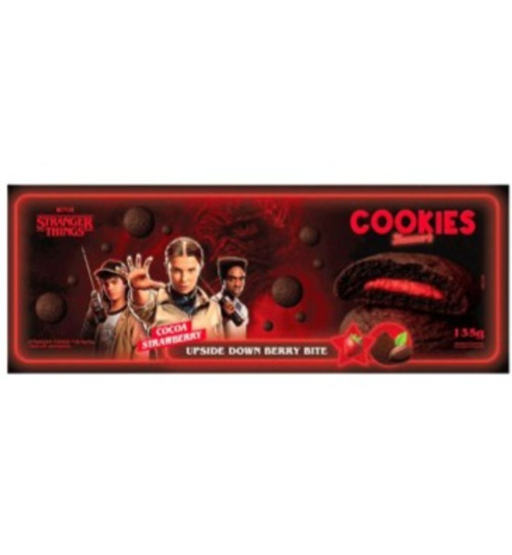 Печенье Stranger Things Клубничный крем 135г