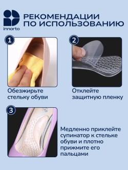 Полустельки в туфли силиконовые женские