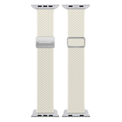 Эластичный ремешок серого цвета (Starlight) для смарт часов Apple Watch размером 38, 40, 41 и 42MM, серия Mixture Ultra Series от Dux Ducis