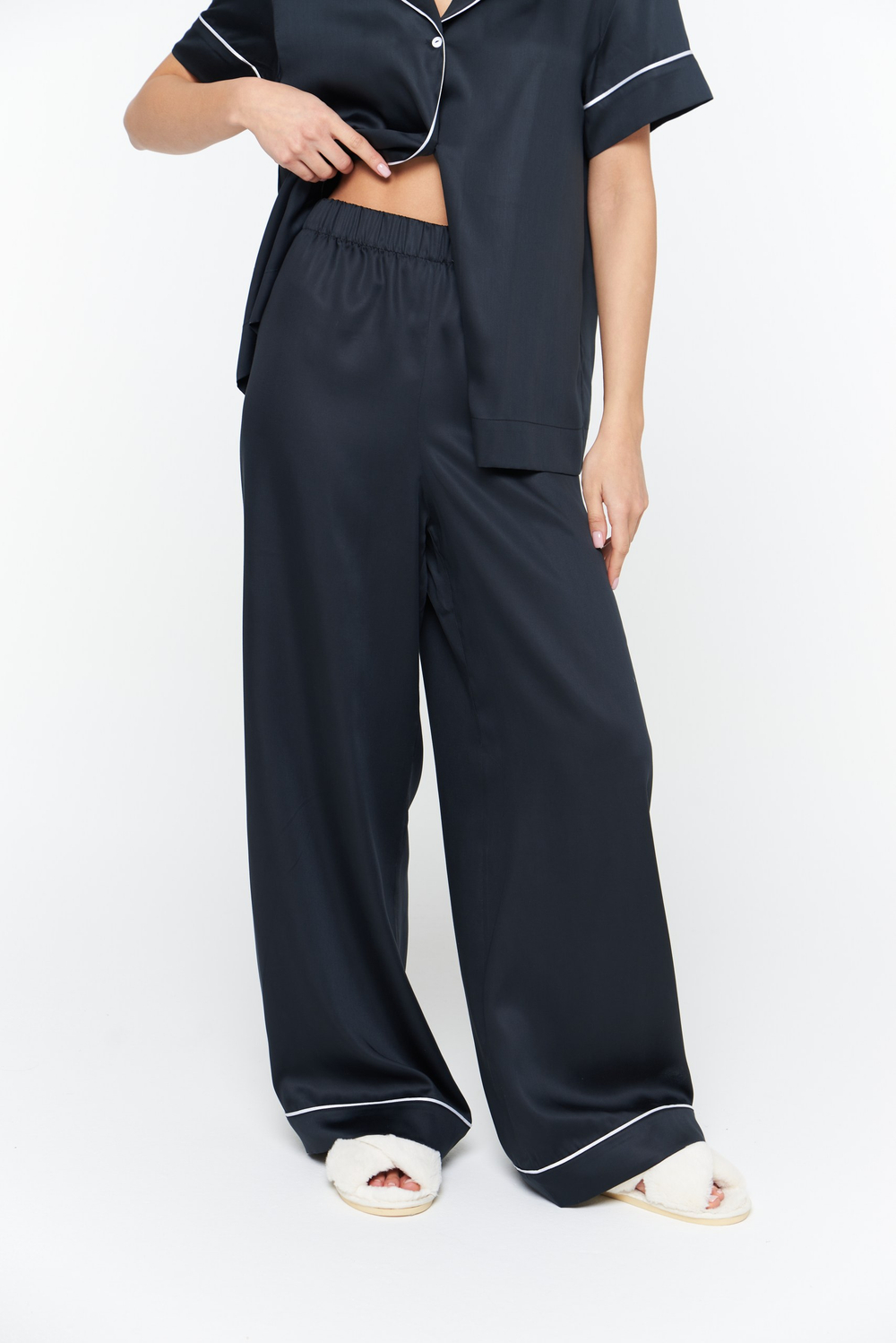 Пижама из тенселя с кантом, размеры: S,M,L,XL
