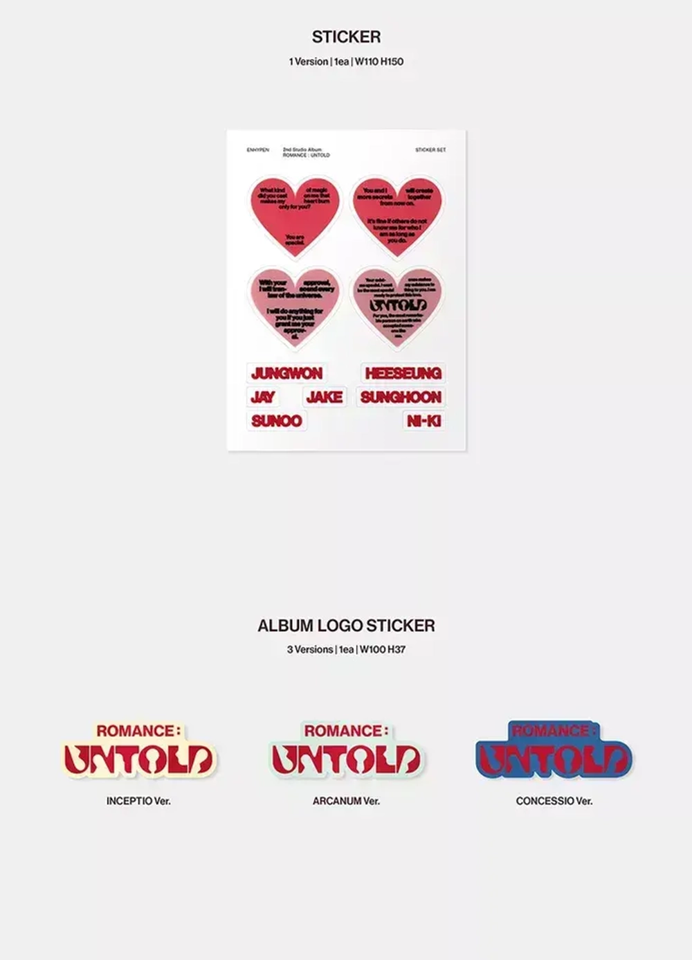 ENHYPEN - ROMANCE:UNTOLD (Concessio ver.)