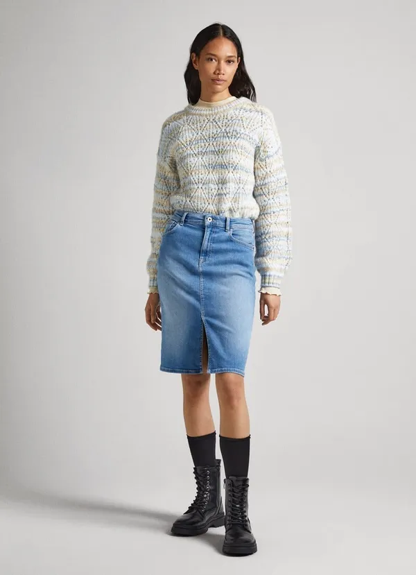 Джемпер женский PEPE JEANS STRIPED PERKINS COLLAR KNIT
