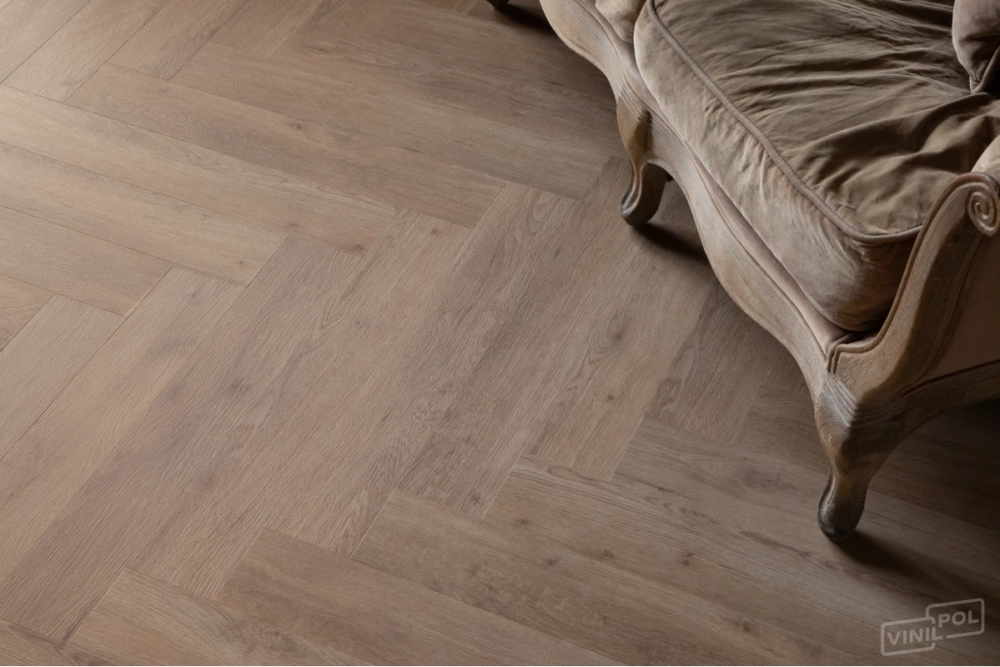 Кварц-винил Клеевой LVT Vinilam VinilPol Herringbone Glue LVT 2,5 мм Паркет Бруно 2.787 м2