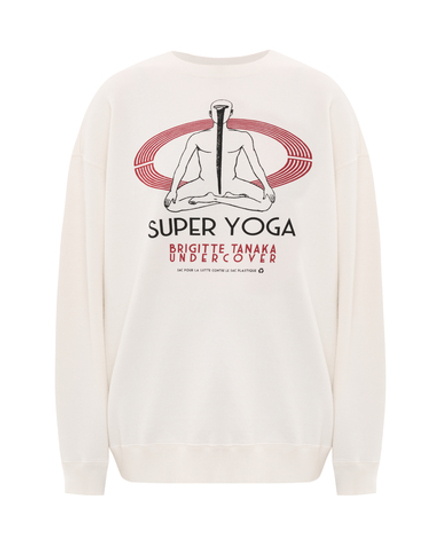UNDERCOVER x BRIGITTE TANAKA СВИТШОТ БЕЖЕВЫЙ SUPER YOGA