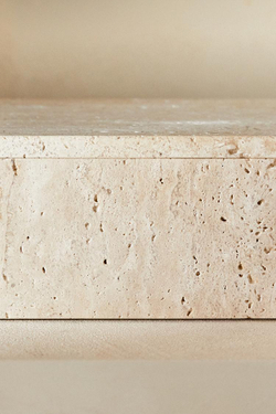 ZARA HOME МРАМОРНЫЙ ЯЩИК ДЛЯ ХРАНЕНИЯ, БЕЖЕВЫЙ