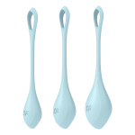 Набор из 3 голубых вагинальных шариков 2см, 2,5см и 3см Satisfyer Yoni Power 2