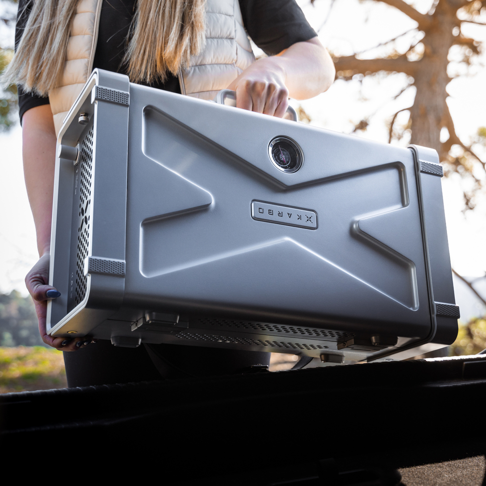 Газовый гриль портативный Karbo Grill X1 Natural Grey