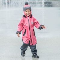 Комбинезон Softshell демисезонный "Яркий коралл"