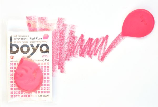 Пастель восковая Boya, мелок, 20 г, 1 шт, св.розовый