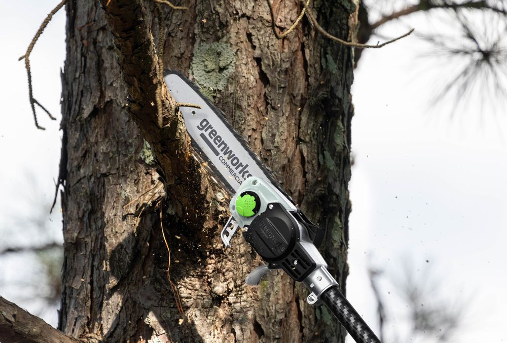 Высоторез/Сучкорез аккумуляторный телескопический Greenworks PS102T, 25 см, бесщеточный, без АКБ и ЗУ (1402407)