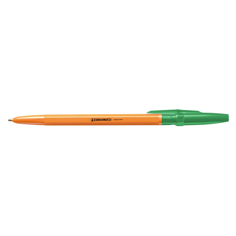 Ручка шариковая CORVINA51 Vintage ⌀0.7 мм, 1 мм, 50 шт, 40163/04G цвет чернил: зелёный, Corvina