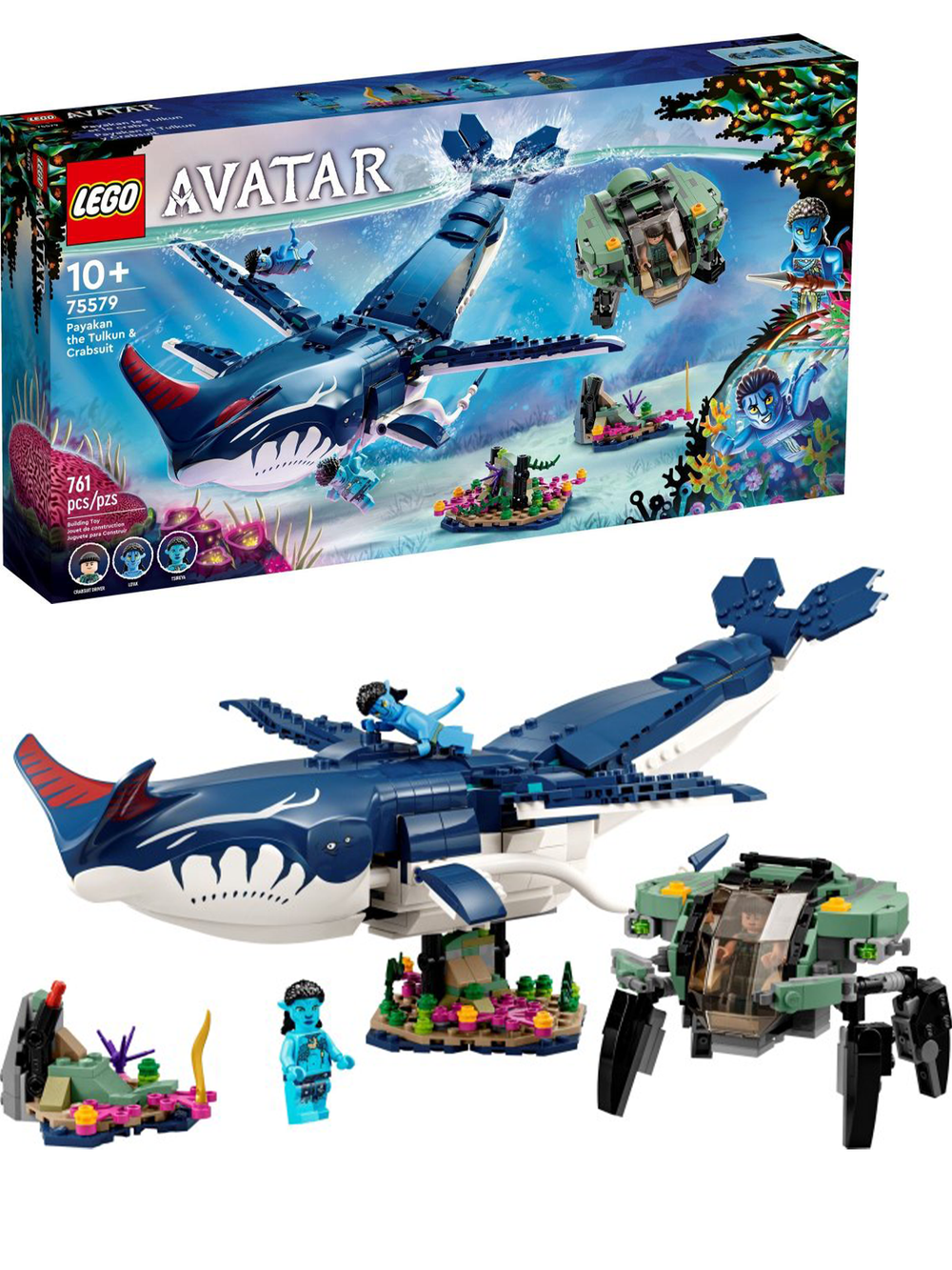 Конструктор Лего аватар Тулкун Паякан и батискаф-краб | LEGO Avatar Payakan 75579, 761 деталей (10+)