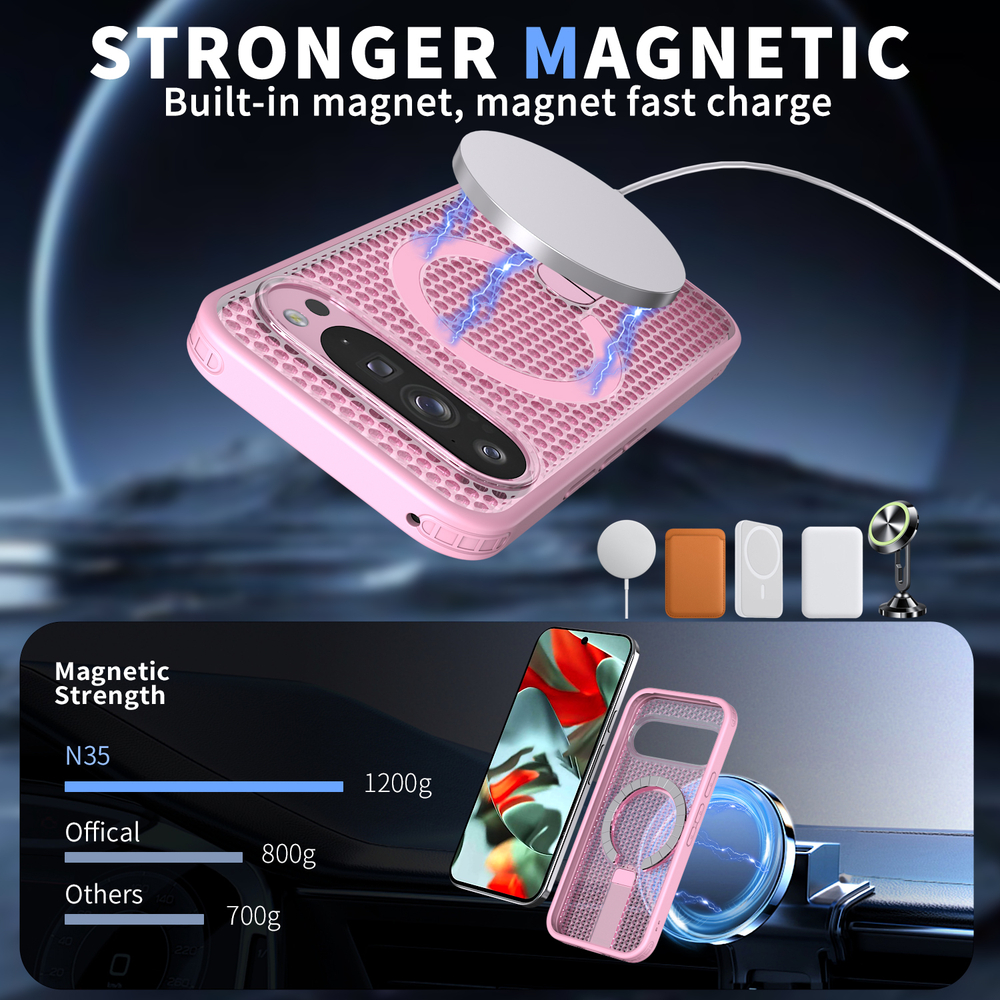 Прозрачный чехол Mesh Pro Magnetic Case для Google Pixel 10 Pro XL
