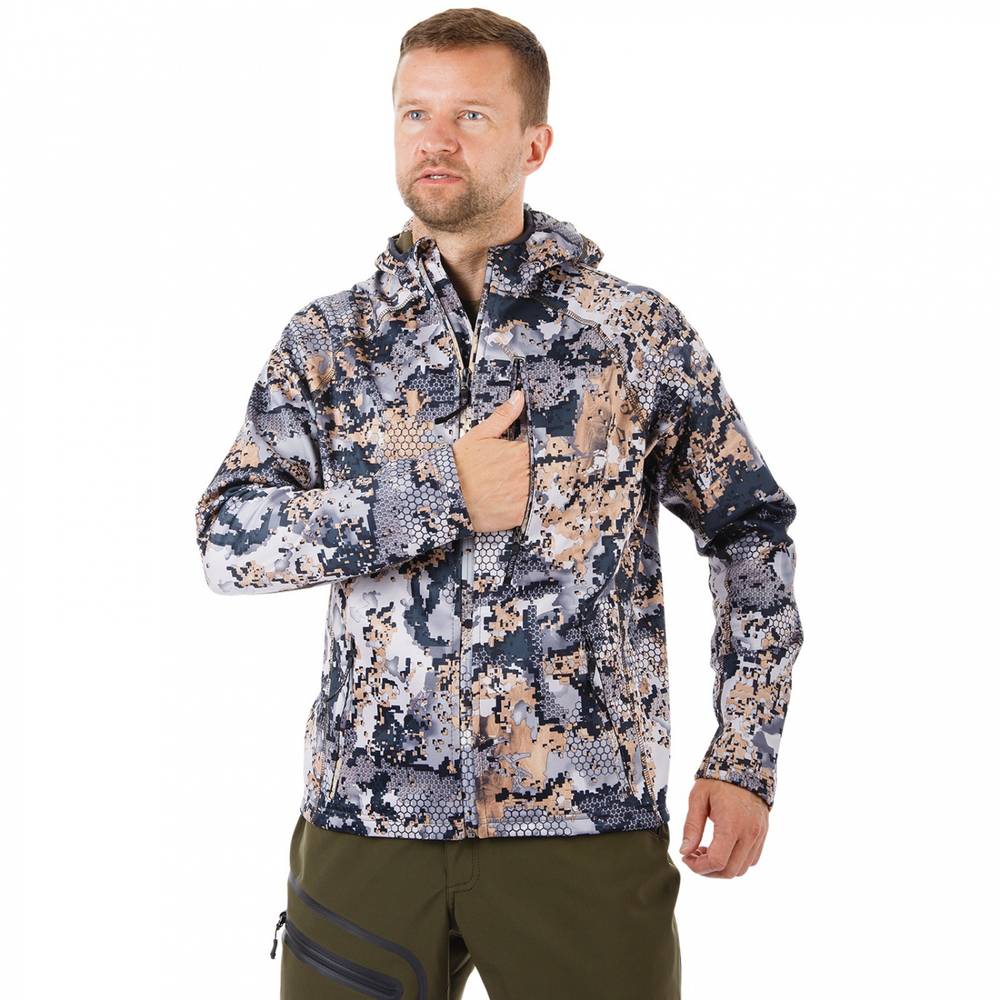 Толстовка мужская "Hunter", soft shell,откр.местность/open mountain, ХСН