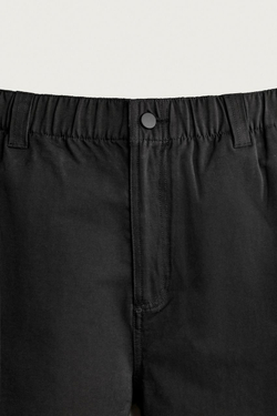 ZARA МЯГКИЕ БРЮКИ RELAXED FIT, ЧЕРНЫЙ