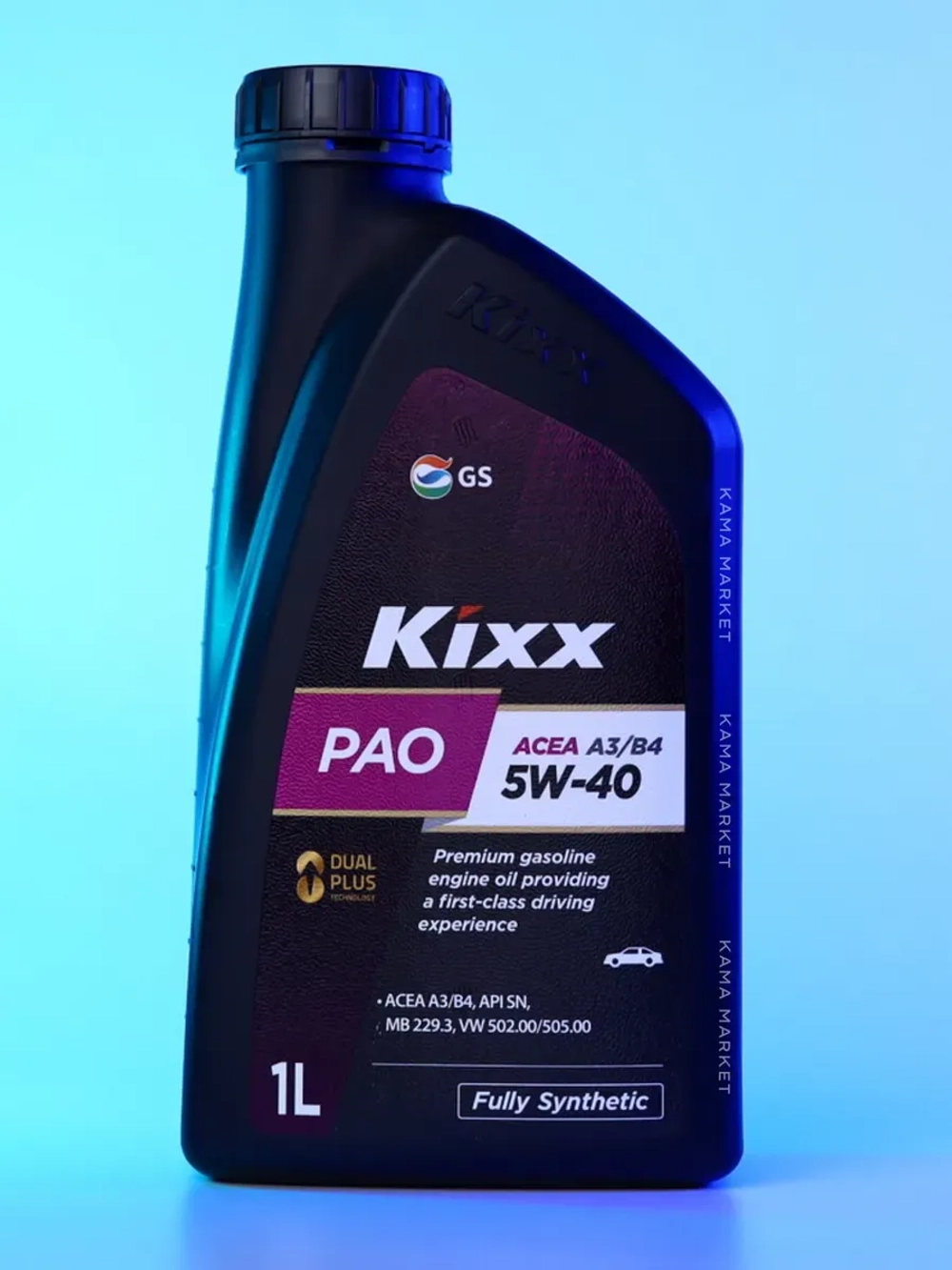 Масло моторное KIXX PAO A3/B4 5W-40 1 л L2110AL1R1