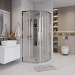 Душевой уголок Grossman Cosmo 90х90 301.K33.02.9090.10.00 профиль Хром стекло прозрачное