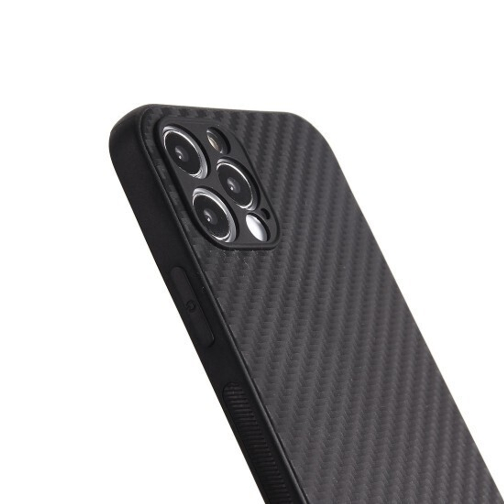 Чехол ТПУ карбон для iPhone 12 Pro, 011068 Черный