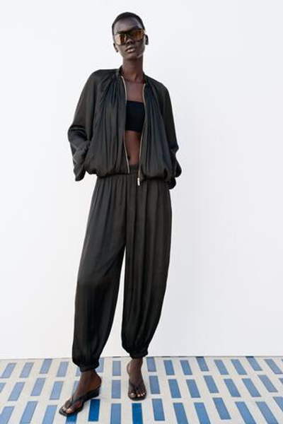 АТЛАСНЫЕ БРЮКИ-ШАРОВАРЫ — ZARA