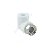 Угольник PP-R комбинированный белый Дн 32х1" с накидной гайкой VALFEX 10138032