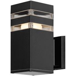 Светильник уличный настенный ЭРА «Геката» GBW-107-BL-0230 230В 1хЕ27 IP54 вверх черный | Садово-парковые светильники