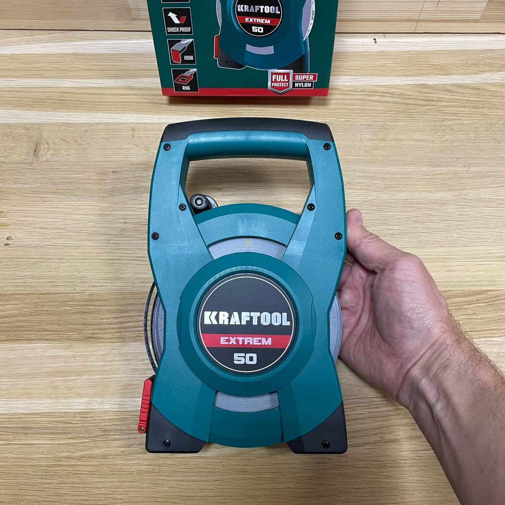 Мерная лента геодезическая стальная KRAFTOOL EXTREM 50 м 34185-50