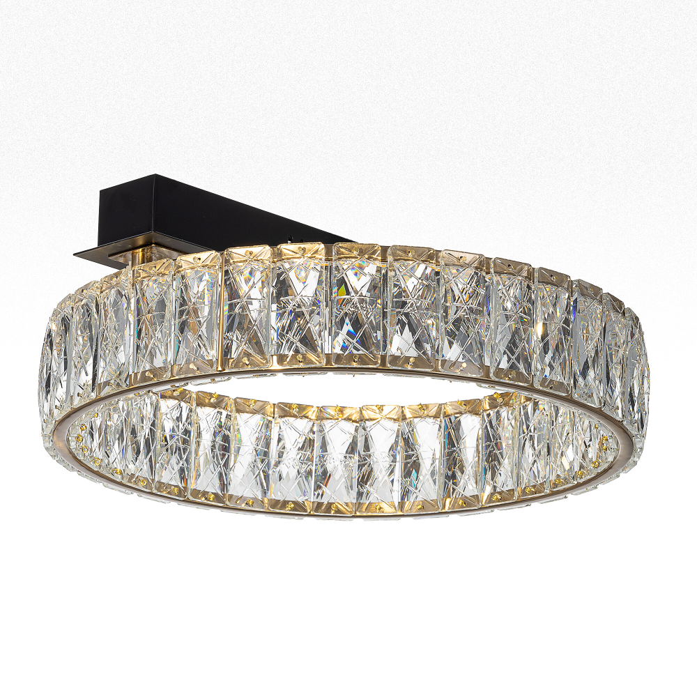 Citilux PALANT CL325142 LED Люстра хрустальная Чёрный+Бронза