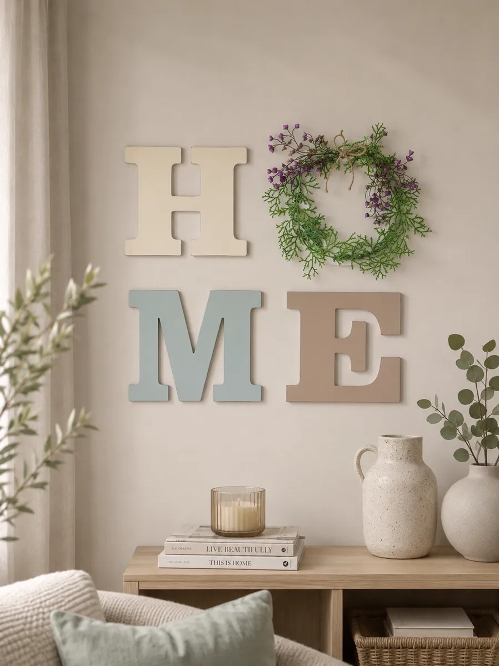 Декор на стену буквы "HOME"