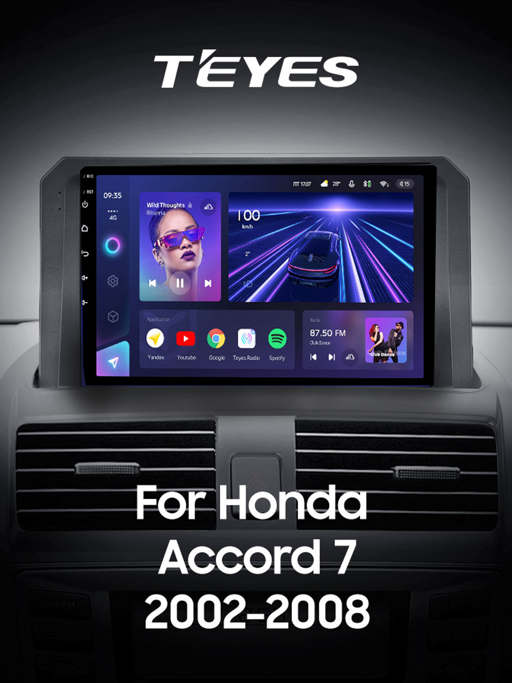 Teyes CC3 9" для Honda Accord 7 2002-2008
