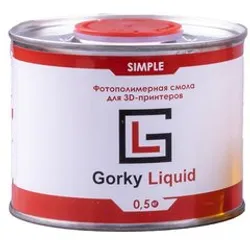 Фотография — Фотополимерная смола Gorky Liquid Simple оранжевый 0,5 кг