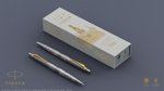 Шариковая ручка Parker Jotter Russia SE, цвет: St. Steel GT, стержень: Mblue