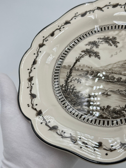Тарелка Wedgwood «Зелёная лягушка» («View of Derwentwater»)