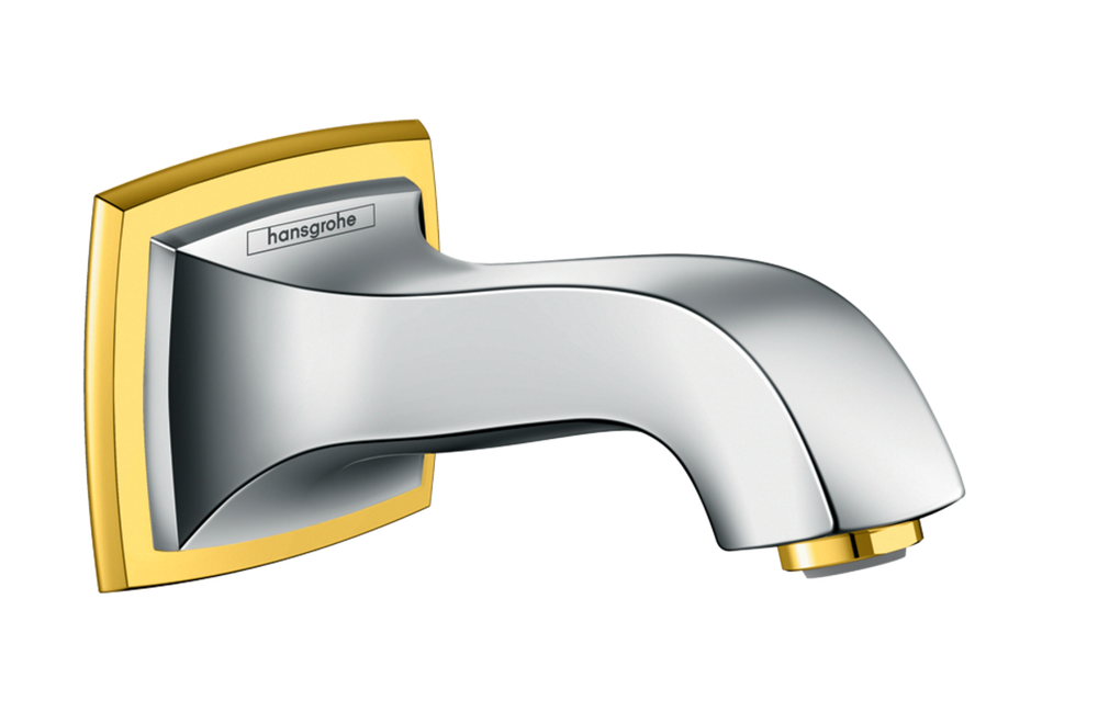 Излив на ванну Hansgrohe Metropol 13425090 хром/золото