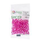 Бисер Astra&Craft 6/0 (4.1 мм), 150 г (10х15 г), цв. 139 цикламен/прозр.с цвет.центром
