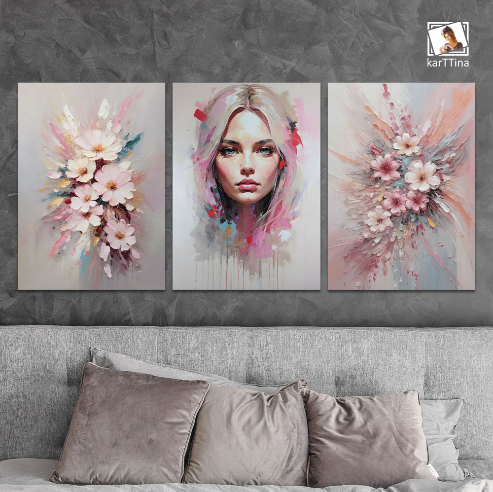 Картина karTTina "Золотое спокойствие", 150 см х 70 см