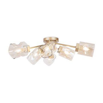 Потолочный светильник 6*Е14 FR5095CL-06G матовое золото Isabella Freya