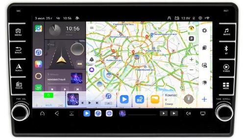 Магнитола в 9" рамку с 8" экраном, кнопками и крутилками - Kuberg OL-9015 QLed, Android 13, Быстрая, CarPlay, SIM-слот
