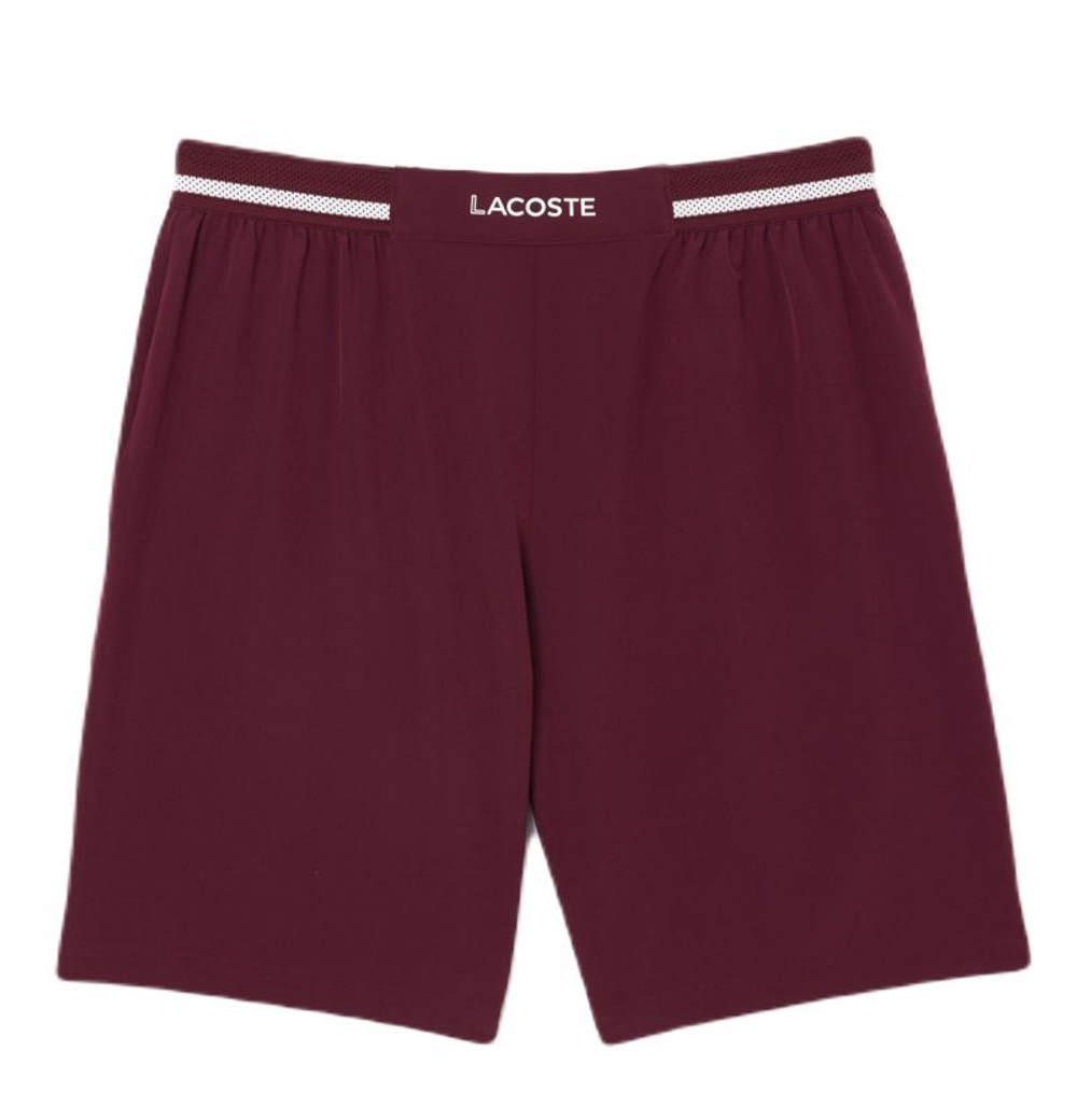 Мужские теннисные шорты Lacoste Tennis x Novak Djokovic Sportsuit Shorts - bordeaux