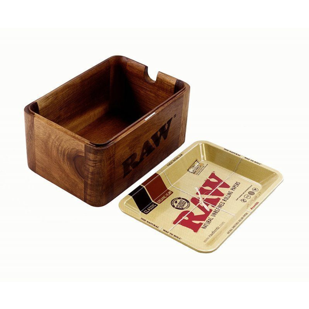 Коробка + лоток "RAW" Cache Box Mini Дерево 18x12.7x8.7см