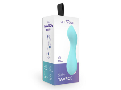 Мини вибратор Tarvos, цвет Аквамарин (SOLAR) (Цвет: голубой)