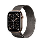 Умные часы Apple Watch Series 11 GPS + Cellular, 46mm, Gold Titanium Case with Slate Milanese Loop