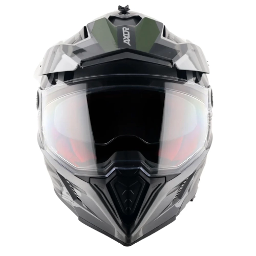 Шлем AXOR X-CROSS ORBIT D/V, с визором, цвет черный/серый (XL)