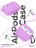 Чехол для Airpods Pro 3 Gurdini прорезиненный soft touch c карабином Пурпурный