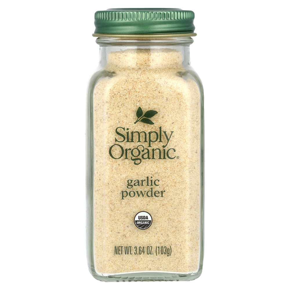 Simply Organic, чесночный порошок, 103 г (3,64 унции)