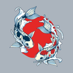 принт Carp Koi