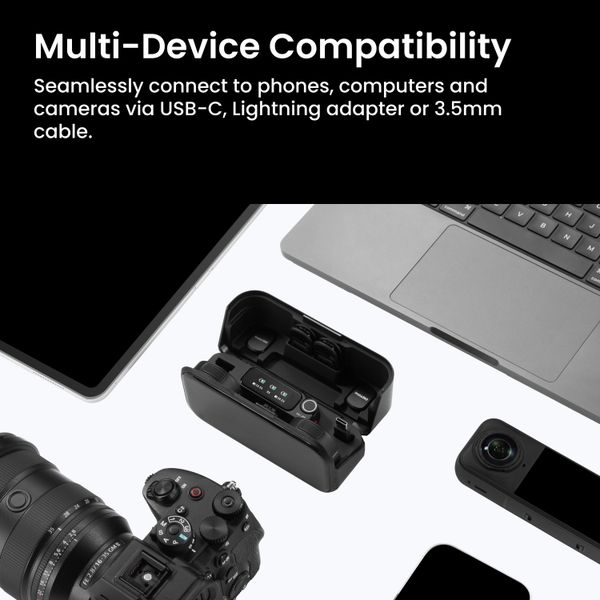 Беспроводной петличный микрофон Insta360 Mic Pro Transmitter, Арктический белый | Arctic White